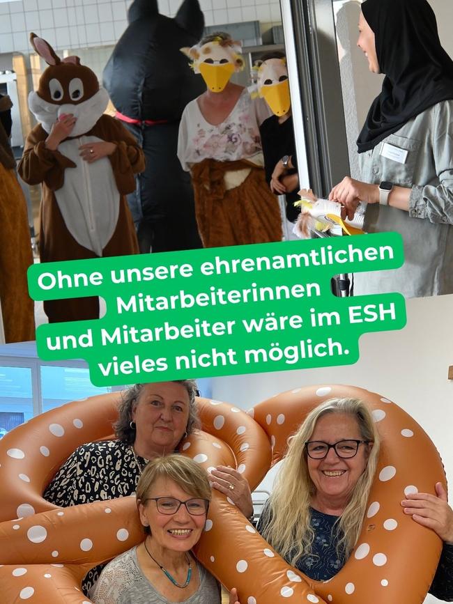 Das Bild zeigt Mitarbeiter im Ehrenamt